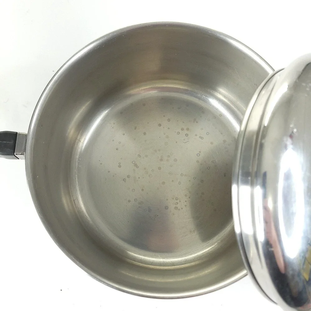 VTG Farberware 2.0 Qt Saucepan With Lid Stainless Steel Aluminum Clad Pot USA